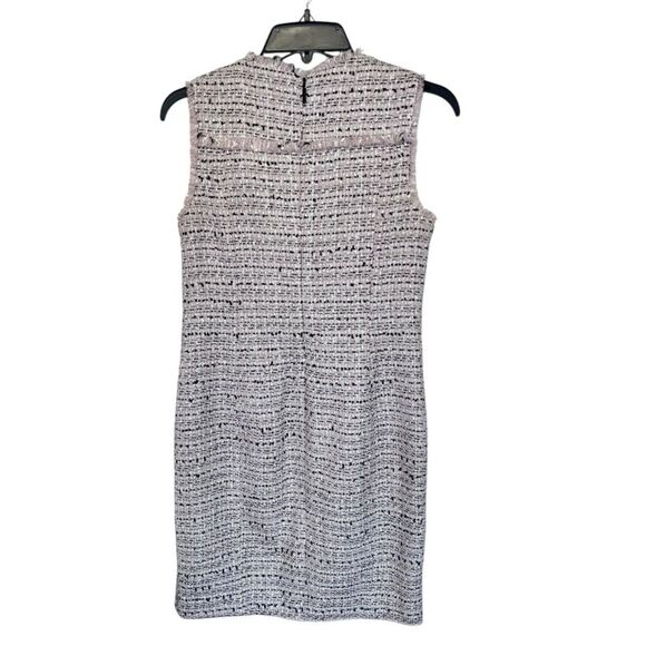Karl Lagerfeld | Paris wool blend light Pink Tweed Sheath Dress 4 Small - Picture 3 of 9